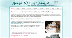 Desktop Screenshot of millermarinetraining.com